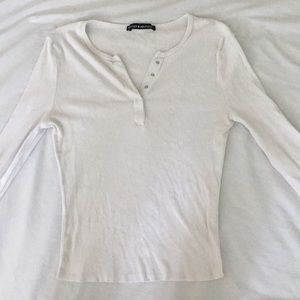 Brandy Melville white long sleeve